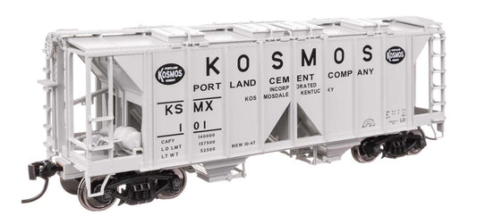 Walthers HO 910-49720 - Mainline - ACF 1958 Cu Ft Covered Hopper Car "Kosmos Cement" #KSMX 101