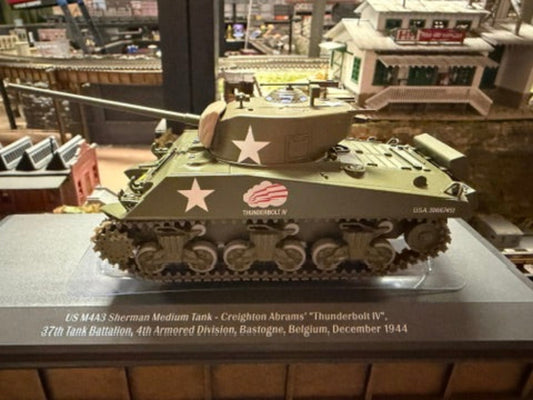 Atlas O 3002654 - U.S. M4A3 Sherman Medium Tank (Belgium, Dec 1944) 1/43 - MrMuffin'sTrains