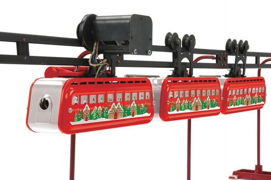 MTH 10-3063-1 - Tinplate Traditions - Detroit Monorail Traditional "Christmas" w/ LED lights & PS3 (3-Car)