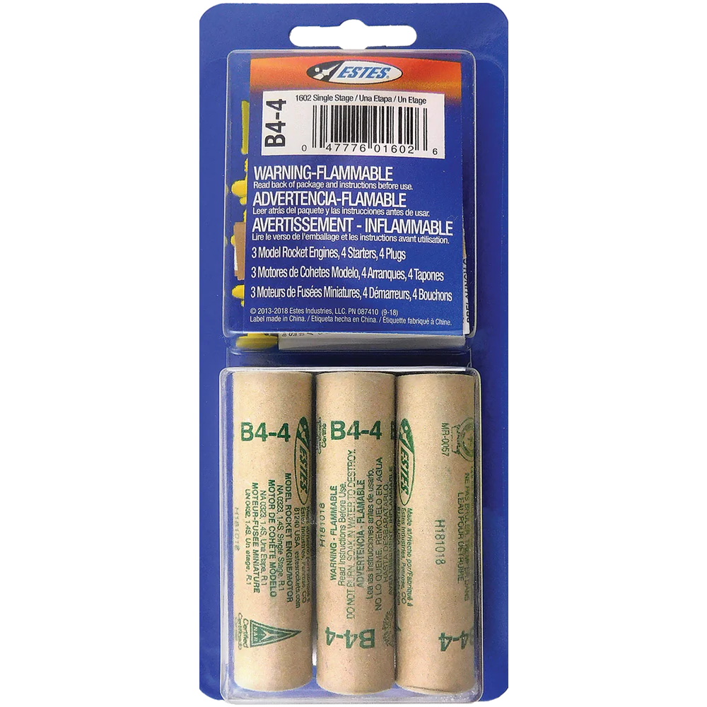 Estes 1602 - B4-4 ENGINES (3 Pack)