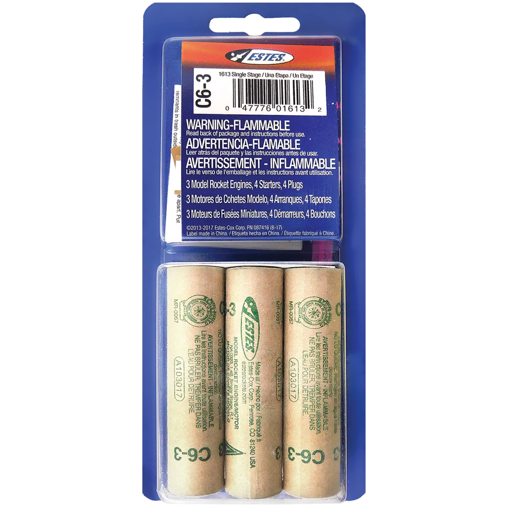 Estes 1613 - C6-3 Engines (3 Pack)
