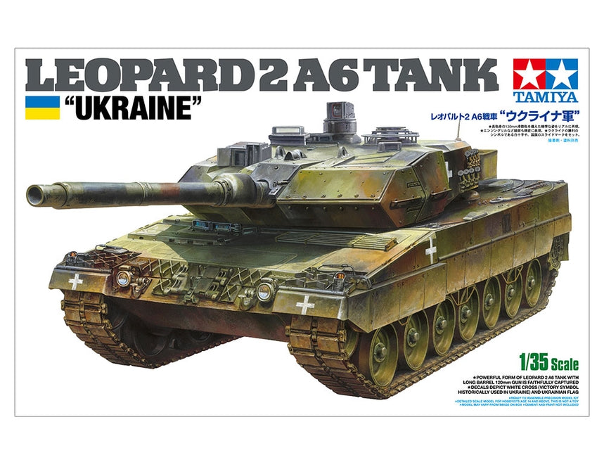 Tamiya 25207 - Leopard 2 A6 Tank Ukraine Limited Edition - 1/35 Scale Model Kit
