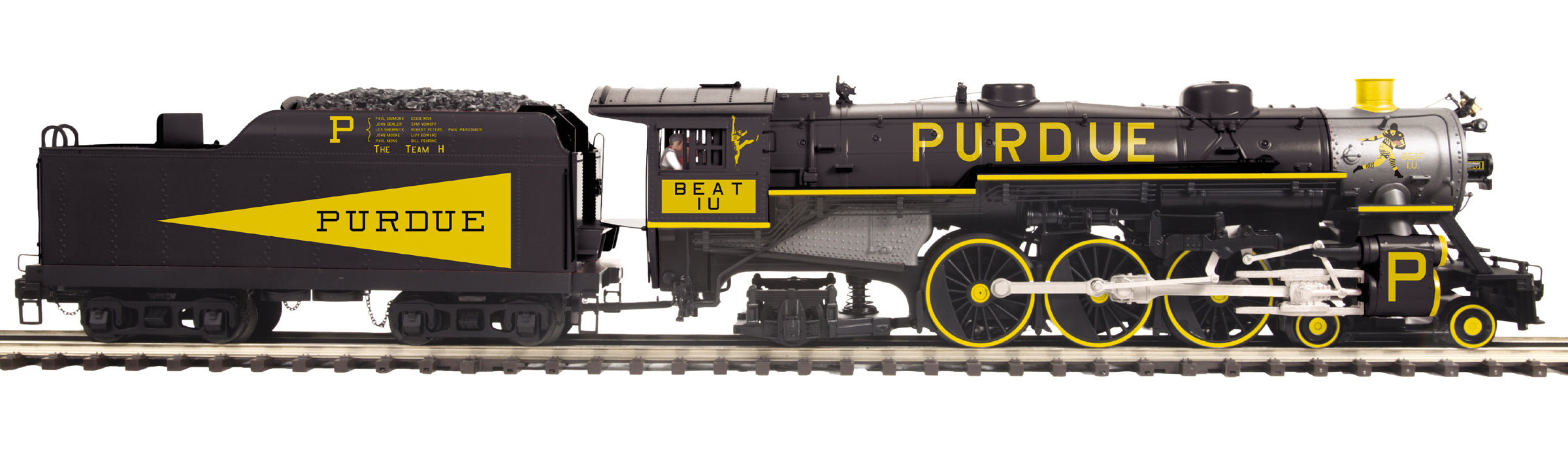 MTH 20-3931-1 - 4-6-2 Baldwin Pacific Steam Engine "Monon" #451 w/ PS3 (Purdue University) - Custom Run for MrMuffin'sTrains