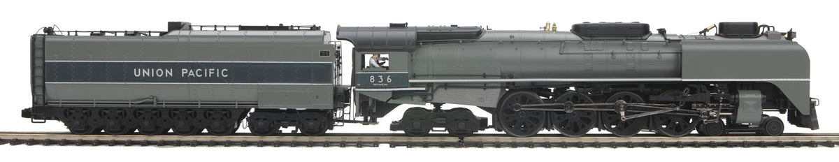 MTH 20-3961-1 - Premier - FEF 4-8-4 Northern Steam Engine "Union Pacific" #836 w/ PS3 (TT Gray w/Silver Stripes)