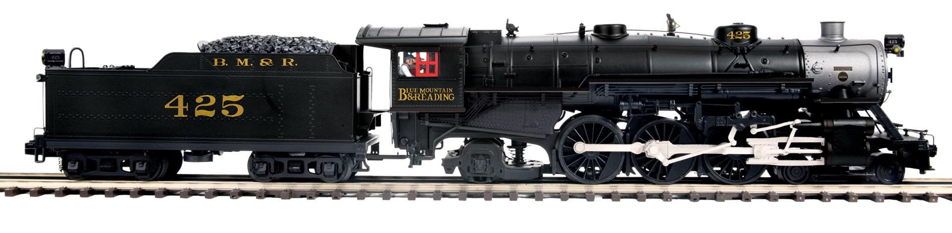 MTH 20-3982-1 - 4-6-2 USRA Heavy Pacific Steam Engine "Reading Blue Mountain & Northern" #425 w/ PS3 - Custom Run for MrMuffin'sTrains