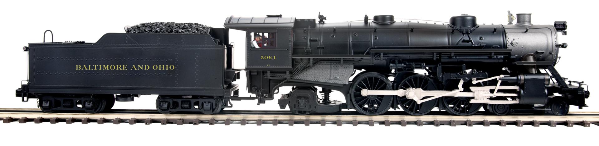 MTH 20-3984-1 - 4-6-2 USRA Heavy Pacific Steam Engine "Baltimore & Ohio" #5064 (Black) w/ PS3 - Custom Run for MrMuffin'sTrains
