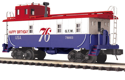 MTH 20-91902 - Premier - Steel Caboose "Grand Trunk Western" #76003 (Bi-centennial) - Custom Run for MrMuffin'sTrains