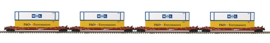 MTH 20-92433 - Premier - Husky Stack Car "BNSF" (4-Car)