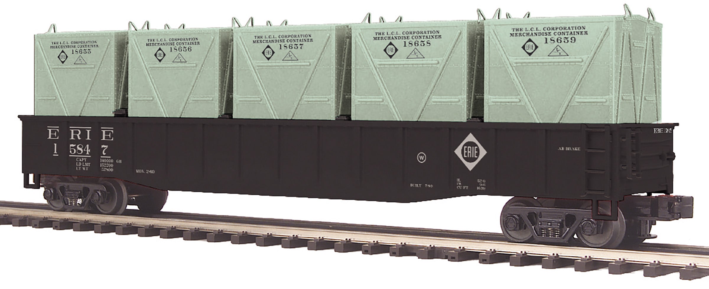 MTH 20-95676 - Gondola "Erie" w/ LCL Containers