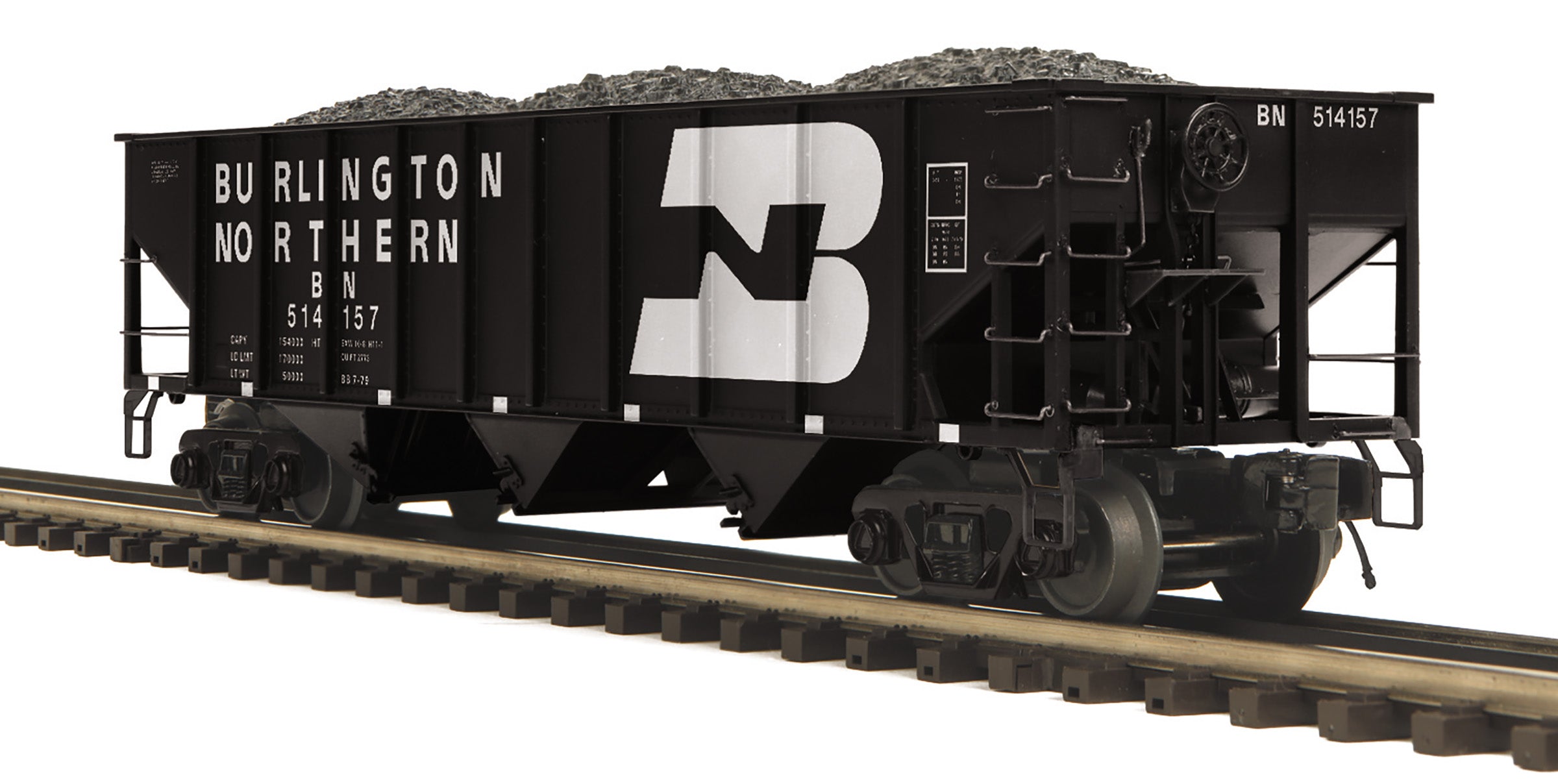 MTH 20-96843 - 70-ton 3-Bay Hopper Car "Burlington Northern"