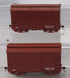 Bachmann HO 26501 On30 Data Only Oxide Red 18' Wood Box Car (Set of 2)-Second hand-M1446