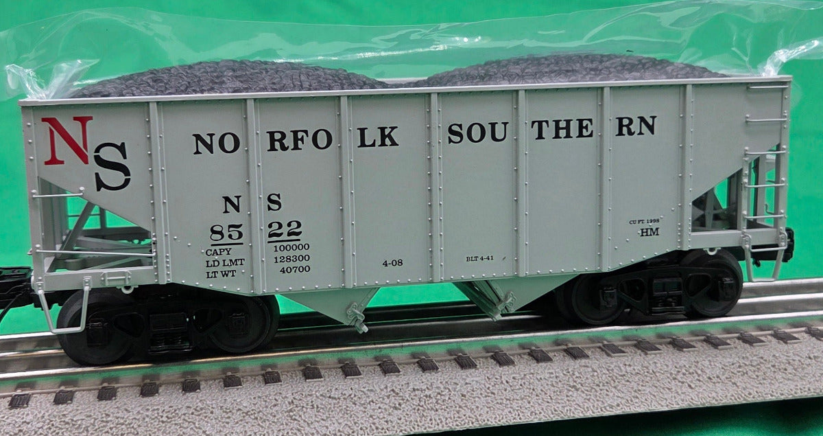 MTH 20-92415 - Premier - 2-Bay Fish Belly Hopper Car Set "Norfolk Southern" (6-Car) Set 2