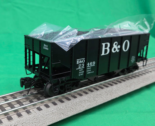 MTH 20-95707 - 2-Bay Fish Belly Hopper Car "Baltimore & Ohio" - MrMuffin'sTrains