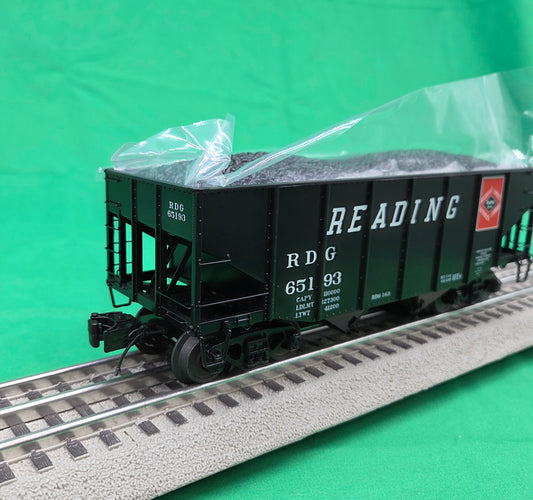 MTH 20-95705 - Premier - 2-Bay Fish Belly Hopper Car "Reading"