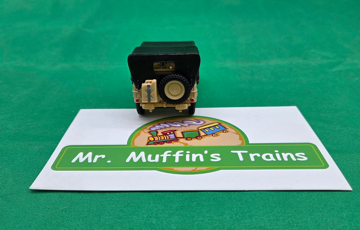 MTH - Willy's Jeep (Tan w/ Black Top) - 1/48 Scale