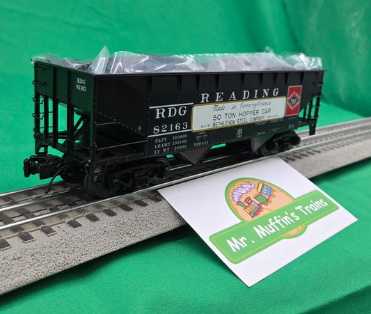 Atlas O 3001298 - Premier - 2-Bay Offset Hopper Car "Reading" (Bethlehem Steel) #82163