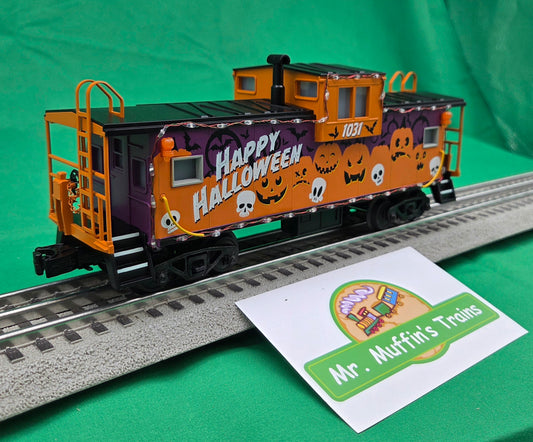 MTH 30-77437 - RailKing - Extended Vision Caboose "Halloween" #1031 w/ LED Lights