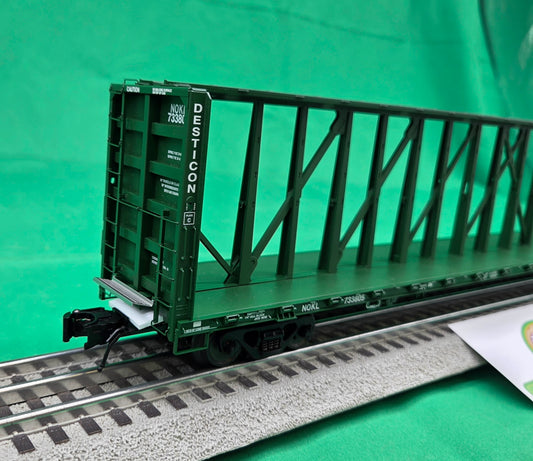 Atlas O 3001790 - Master - 73' Center Divider Flat Car "Desticon" (NOKL)