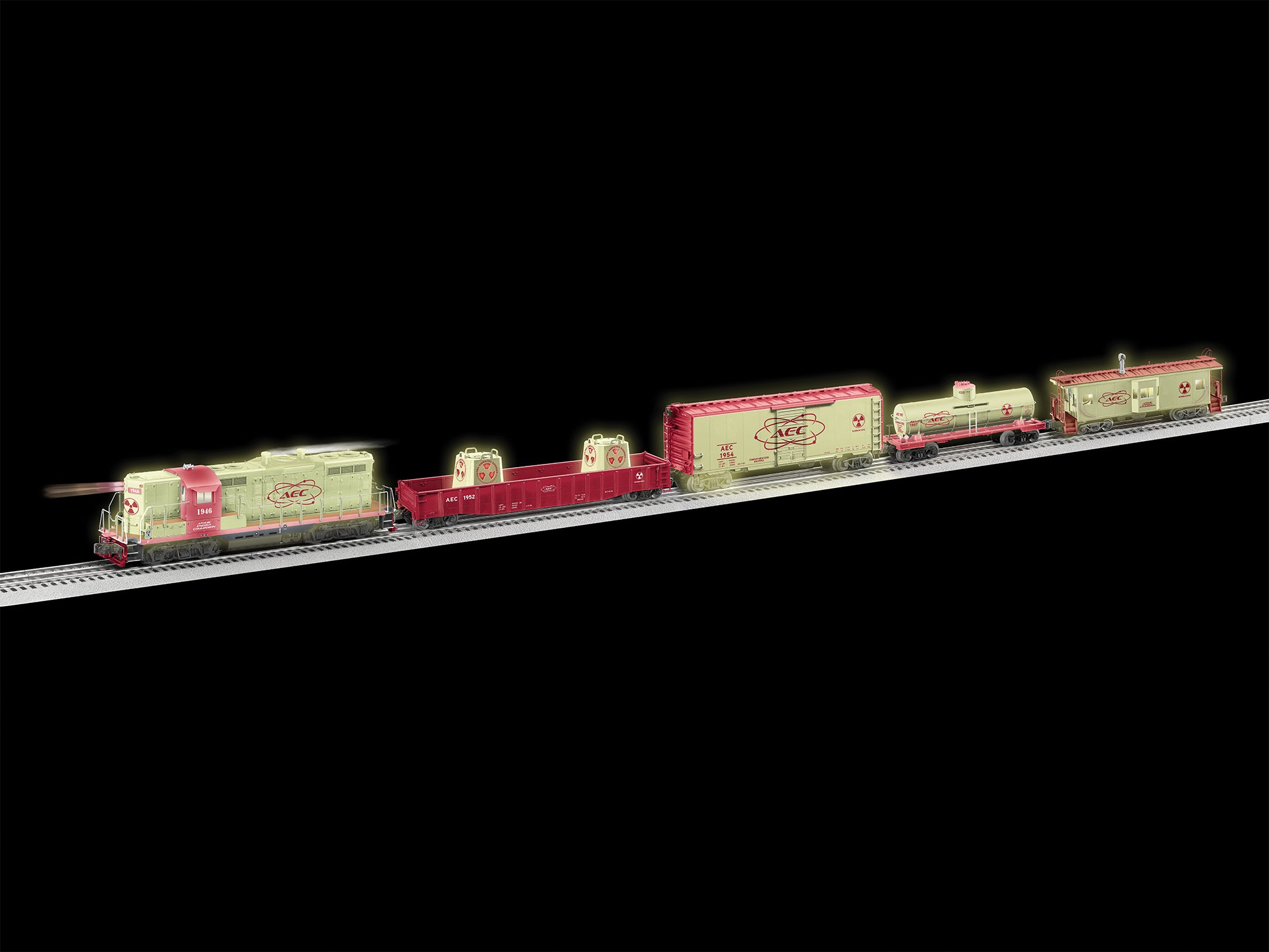 Lionel 2422080 - Legacy "AEC" Glow in the Dark Freight Set