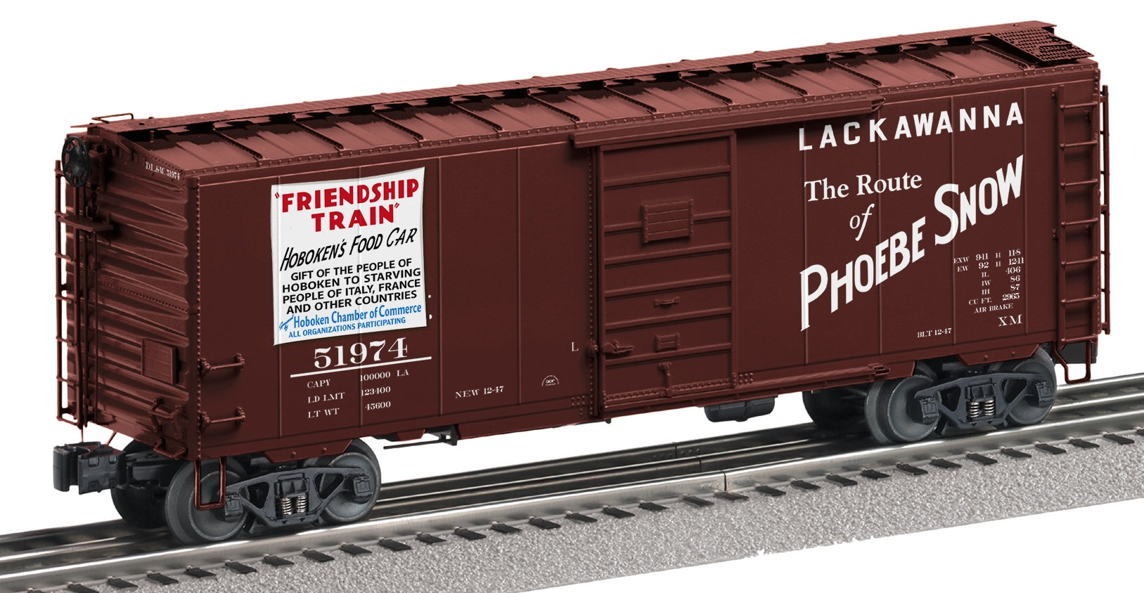 Lionel 2426030 - Freightsounds PS-1 Boxcar "Delaware, Lackawanna & Western" #51974 (Friendship Train)