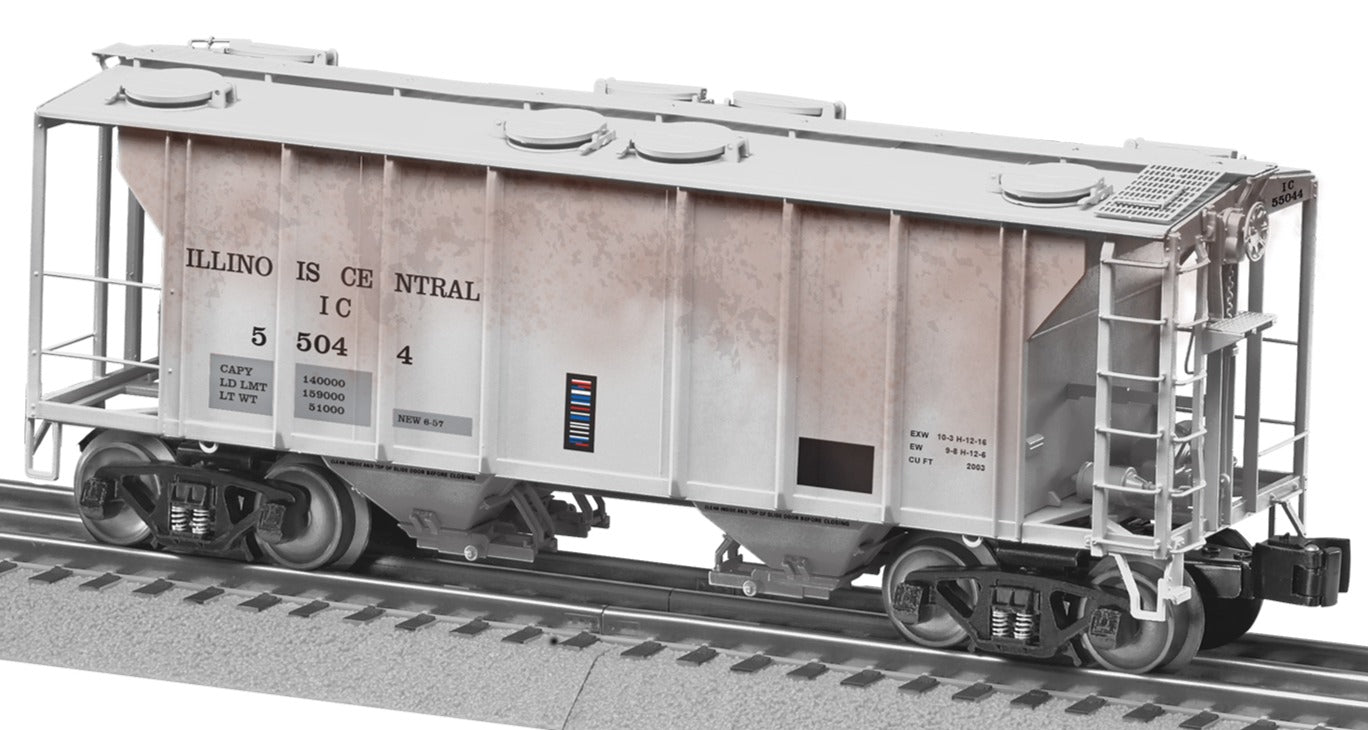 Lionel 2426651 - PS-2 Covered Hopper Car "Illinois Central" #55012 (Rusty but Trusty)