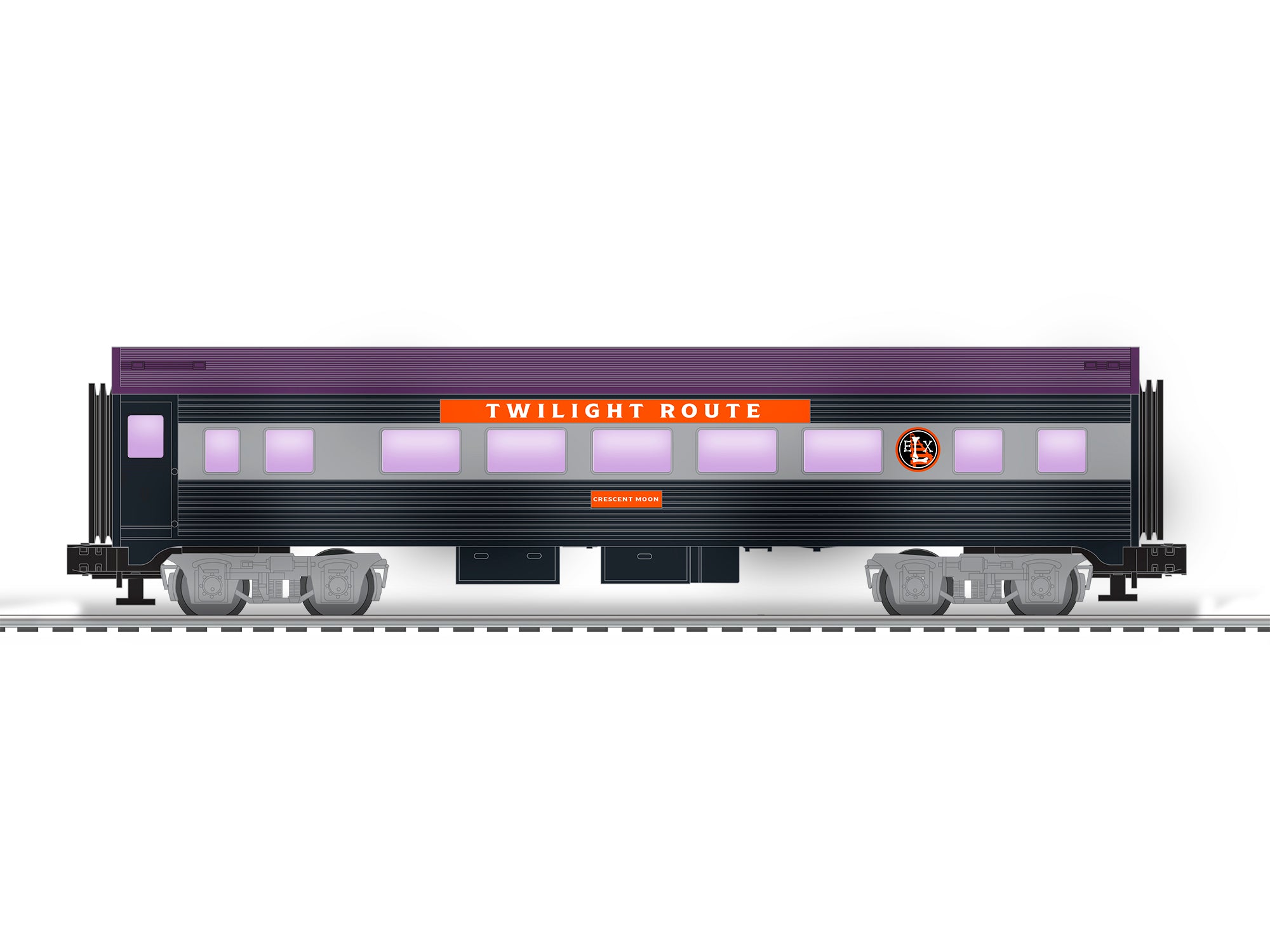 Lionel 2427940 - Streamlined Passenger Coach "Halloween" #Crescent Moon