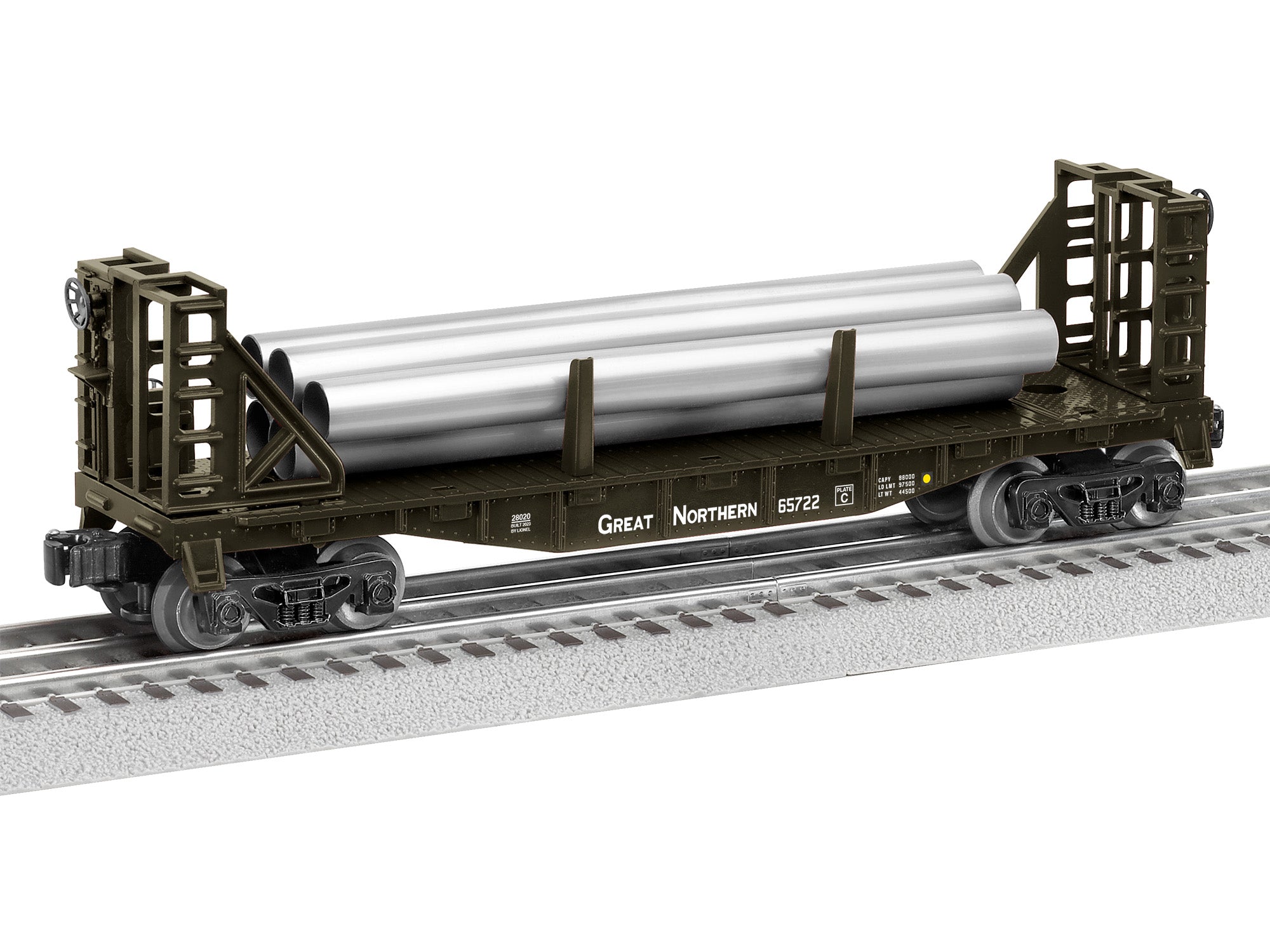 Lionel 2428020 - Flatcar "Great Northern" w/ Bulkheads
