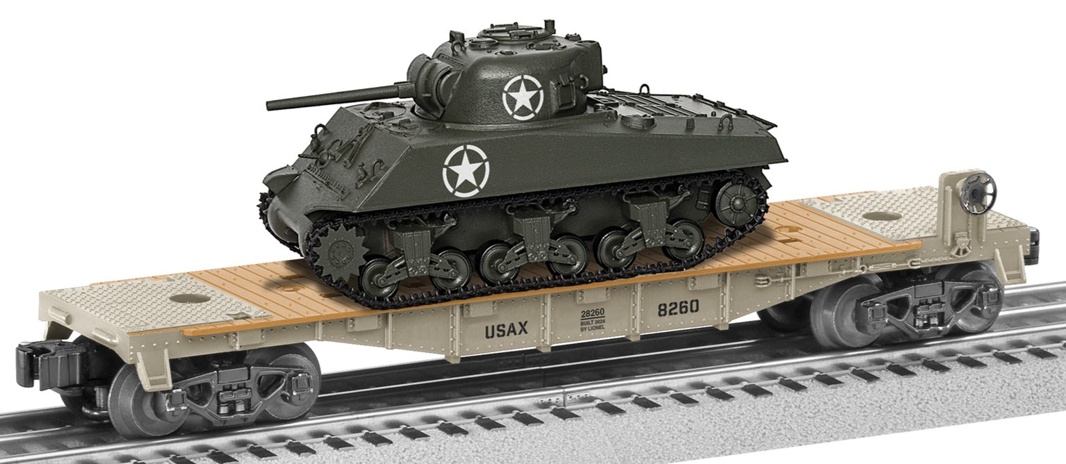 Lionel 2428260 - Flatcar "U.S. Army" w/ Tank #8260
