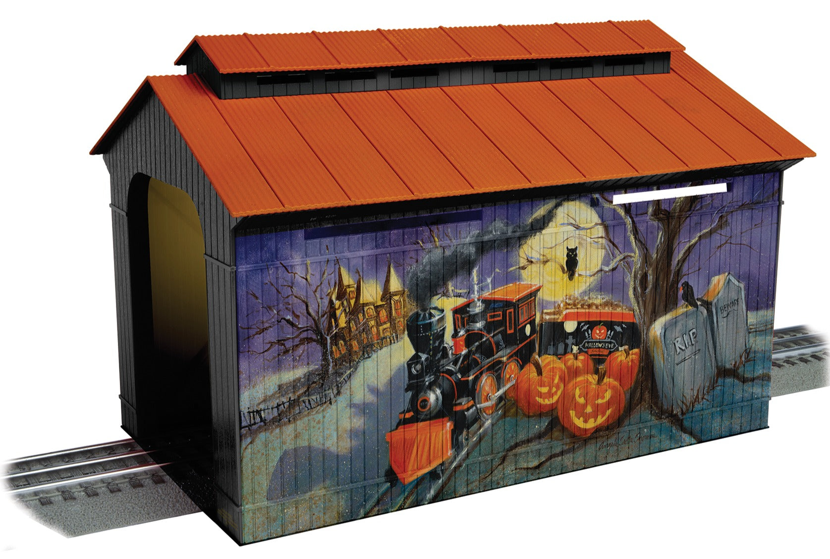 Lionel 2429070 - Angela Trotta Thomas - Covered Bridge "Halloween"
