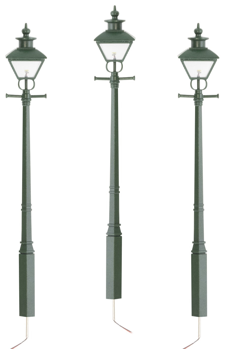 Lionel 2429180 - Green Decorative Street Lamp (3-Pack)