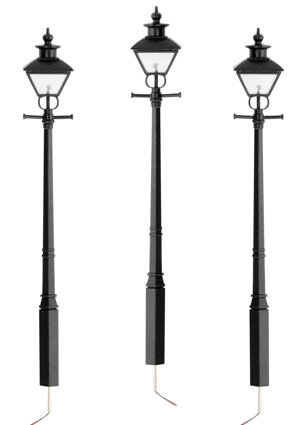 Lionel 2429190 - Black Decorative Street Light (3-Pack)