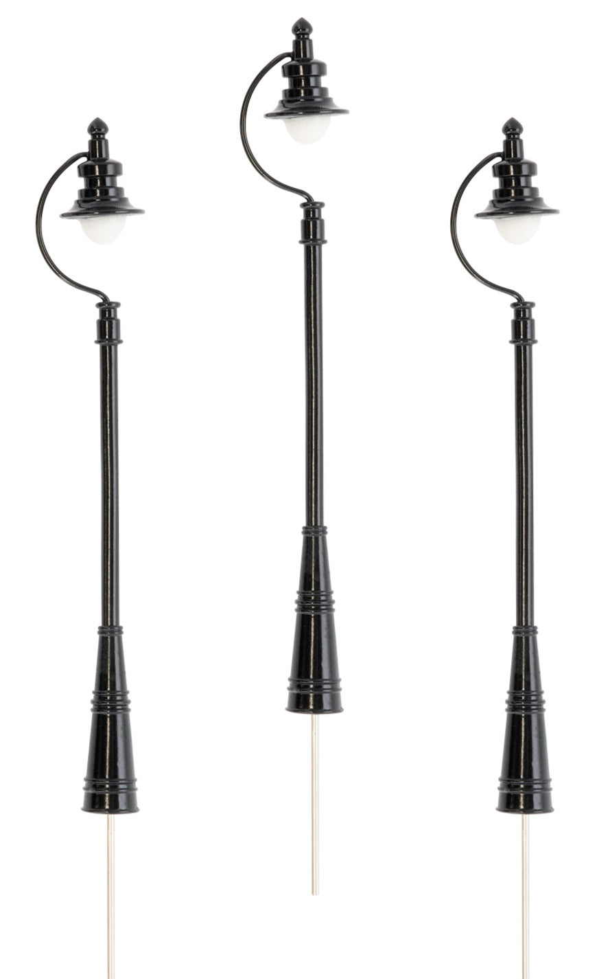 Lionel 2429210 - Black Station Lights (3-Pack)