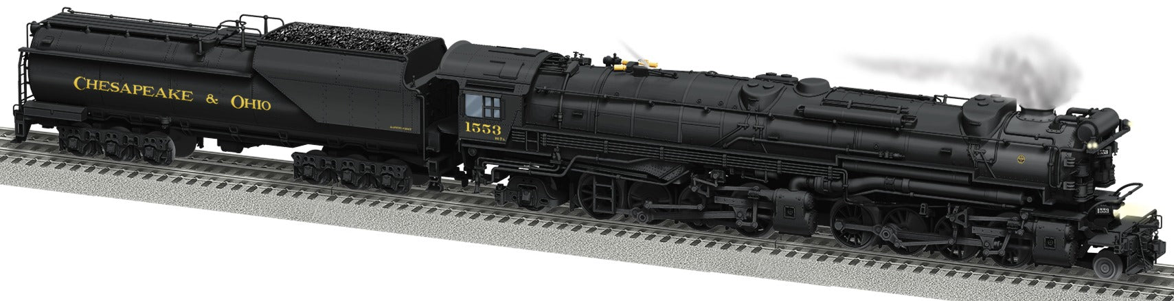 Lionel 2431560 - Legacy H7 2-8-8-2 Steam Locomotive "Chesapeake & Ohio" #1553 (Vandy Tender)