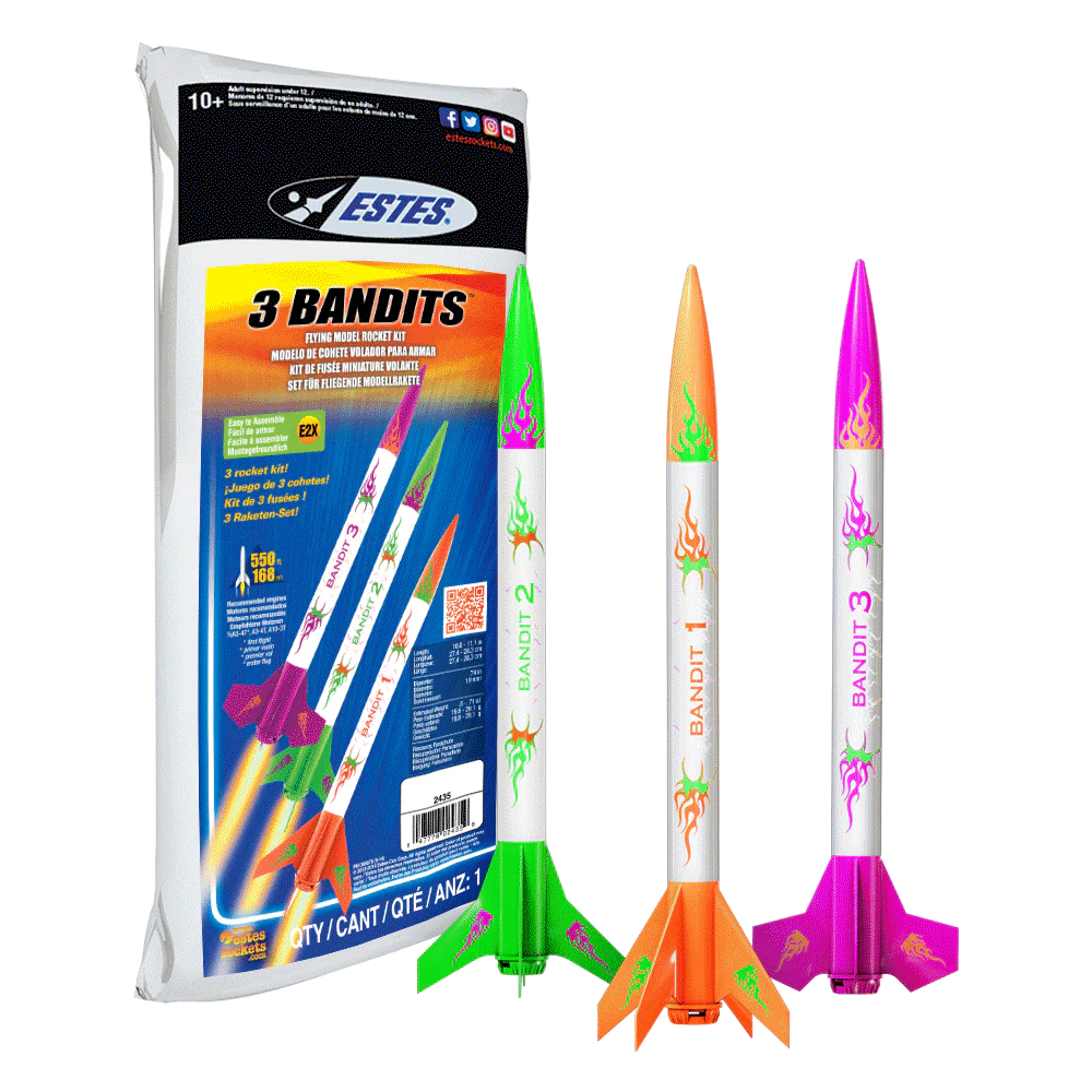 Estes 2435 - Beginner - 3 Bandits Rocket Kit
