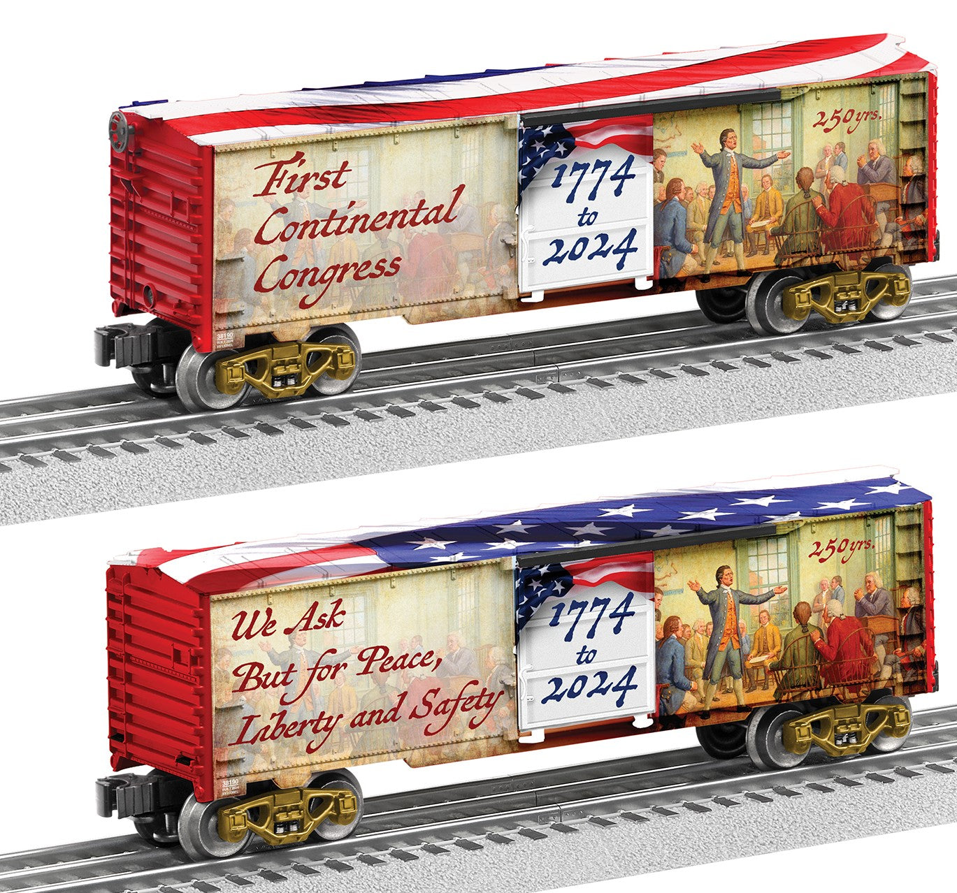 Lionel 2438190 - 250th Anniversary Boxcar "First Continental Congress"