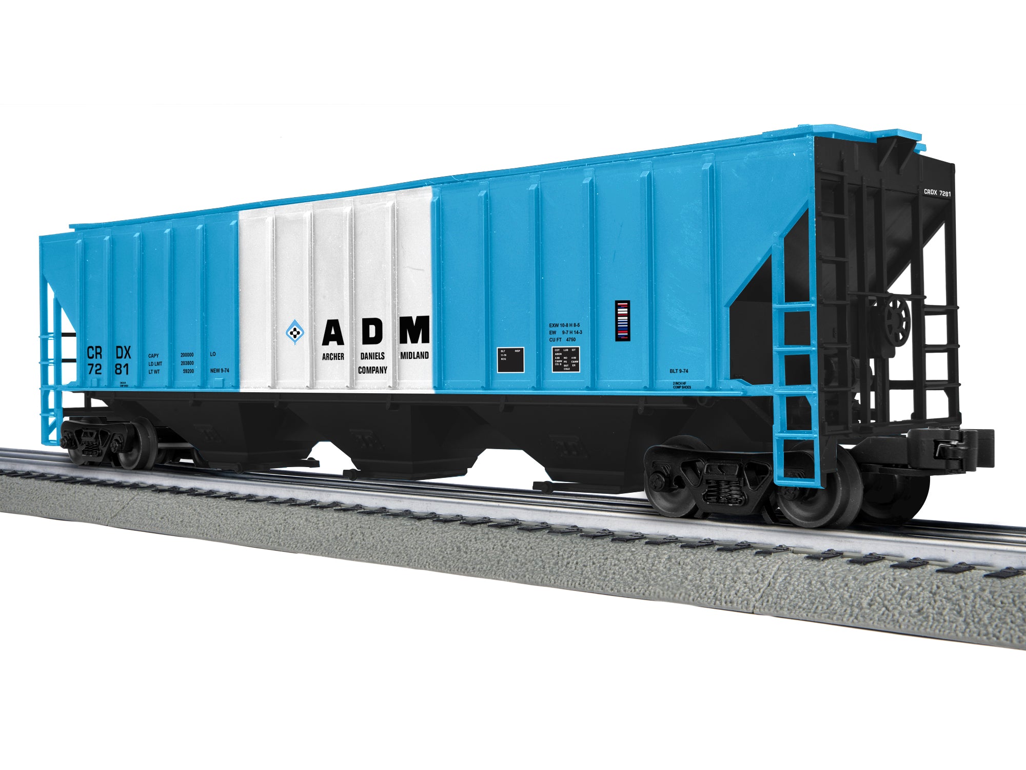 Lionel 2442119 - PS-2CD Covered Hopper "ADM" #7281