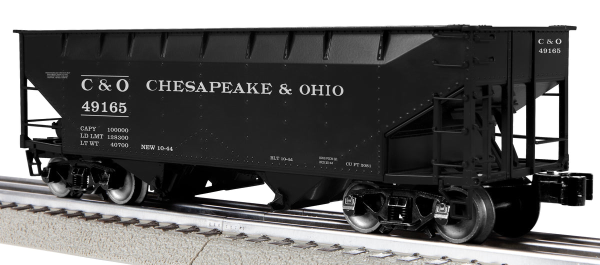 Lionel 2442300 - 2-Bay AAR Hopper Car "Chesapeake & Ohio" (3-Car) Set #1 - MrMuffin'sTrains