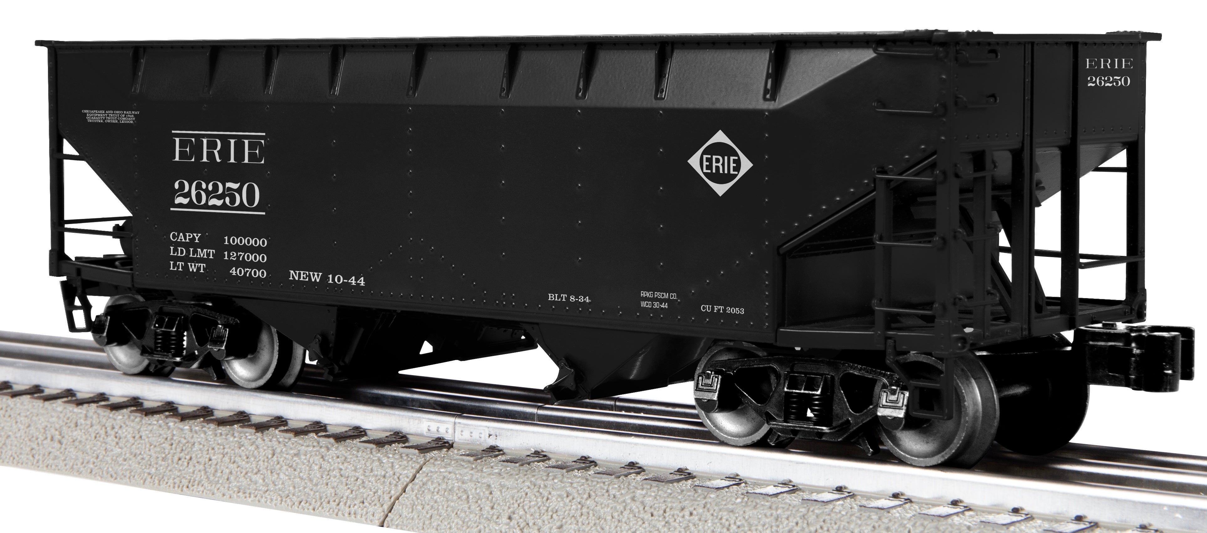 Lionel 2442310 - 2-Bay AAR Hopper Car "Erie" (3-Car) Set #1