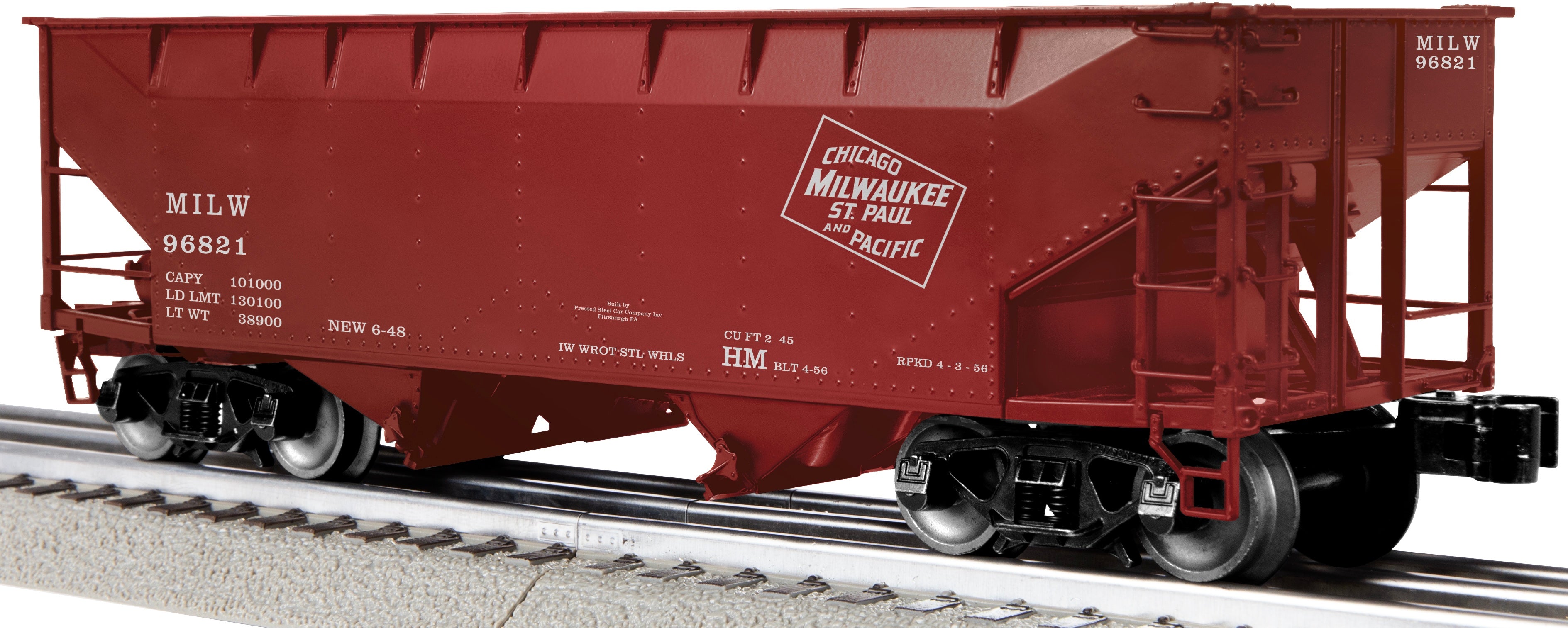 Lionel 2442335 - 2-Bay AAR Hopper Car "Milwaukee Road" (3-Car) Set #2