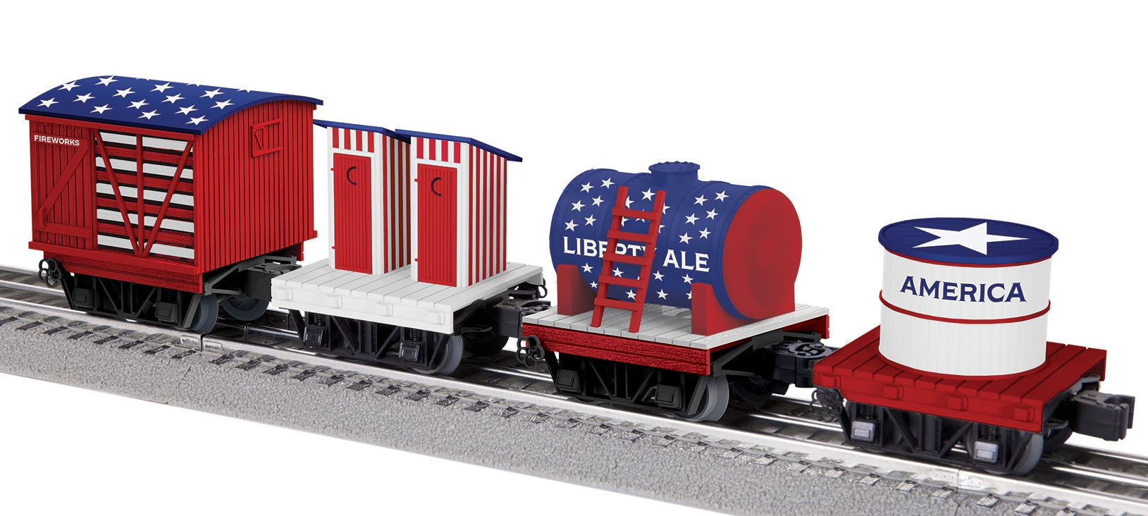 Lionel 2526810 - Disconnect Car Set "U.S.A" (4-Car)