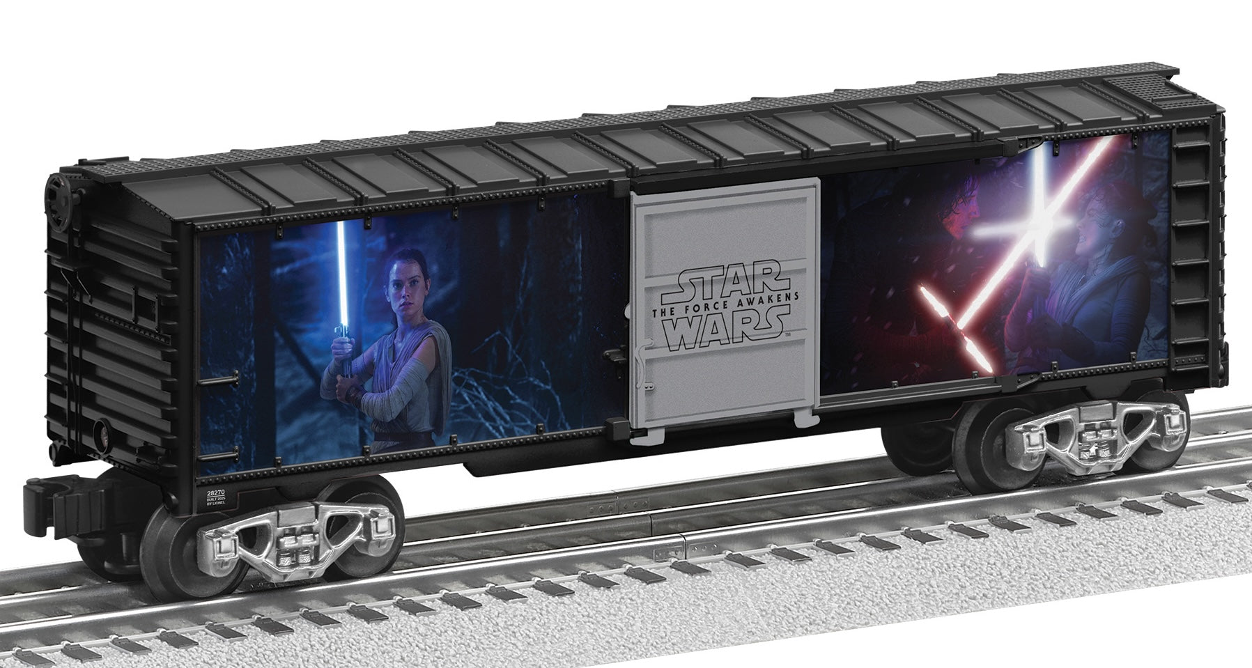 Lionel 2528270 - Star Wars - Lightsaber Series Illuminated Boxcar "Kylo Ren v. Rey"