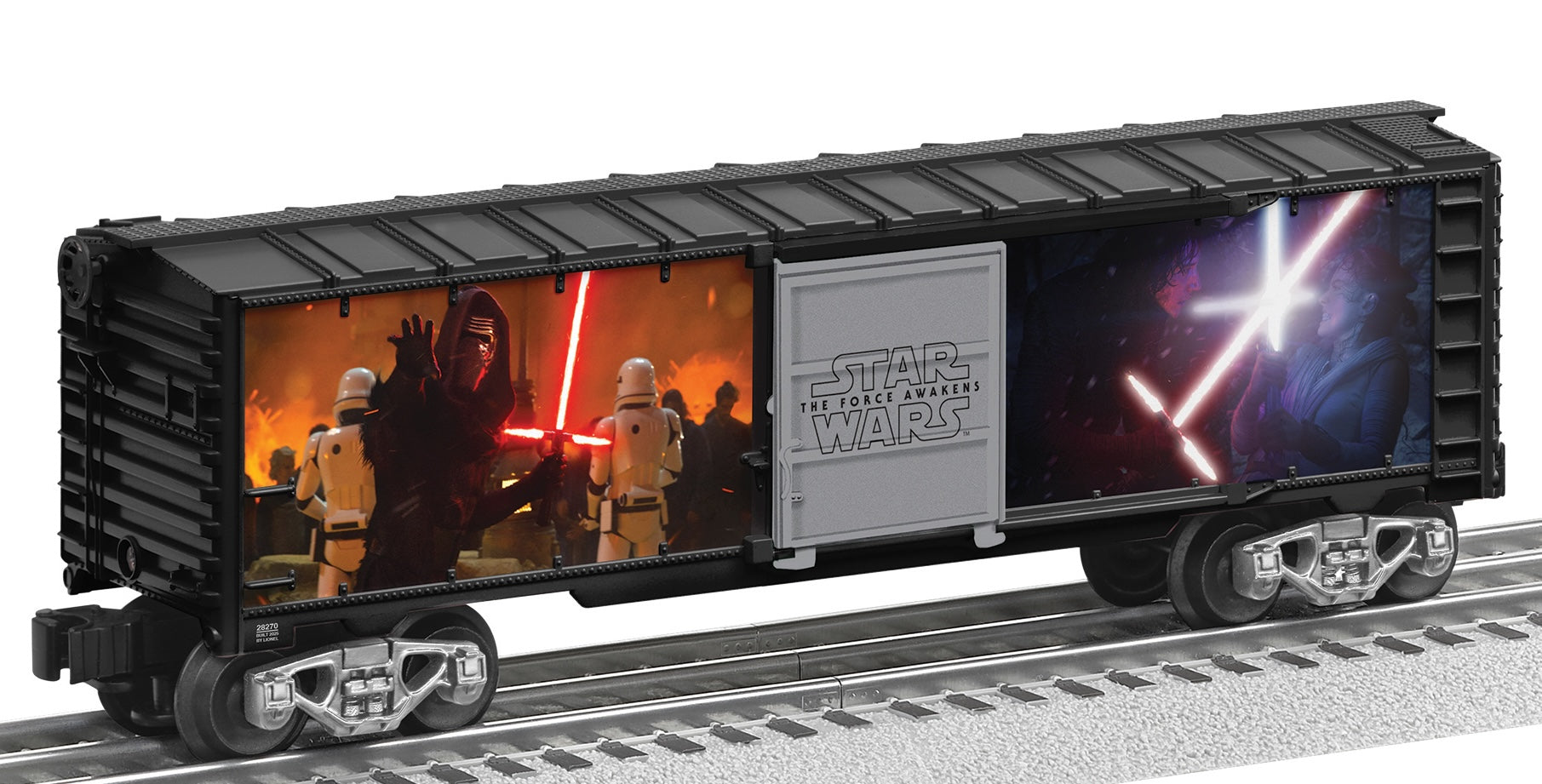 Lionel 2528270 - Star Wars - Lightsaber Series Illuminated Boxcar "Kylo Ren v. Rey"