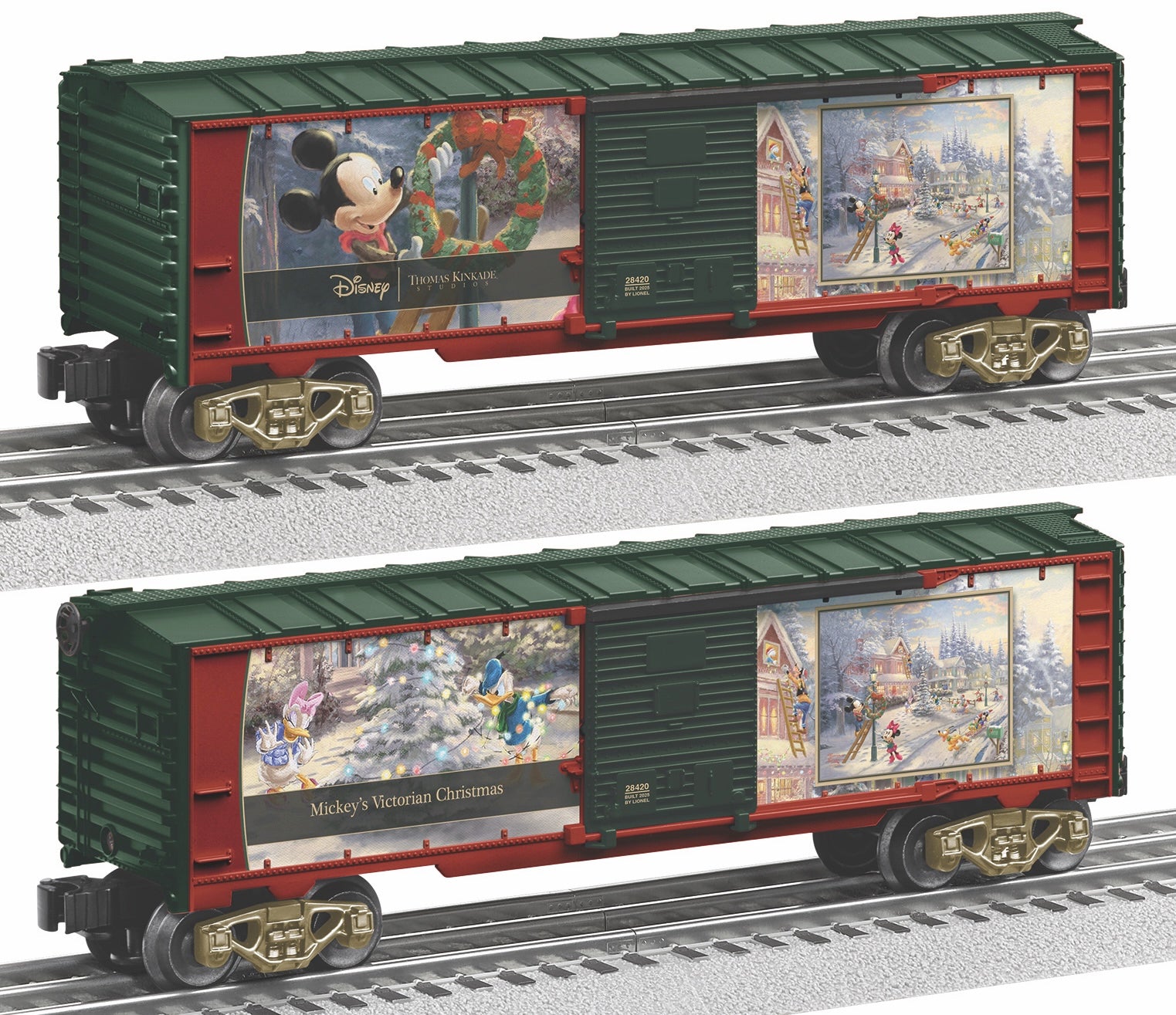 Lionel 2528420 - Thomas Kinkade - Disney Christmas Boxcar "Mickey's Victorian"