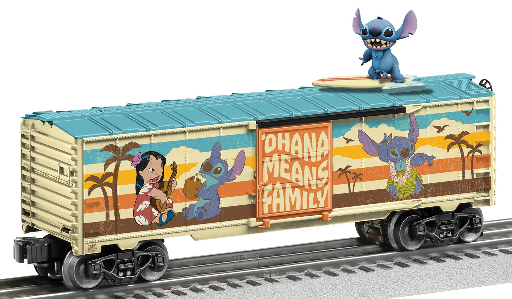 Lionel 2528580 - Disney - Boxcar "Surfing Stitch"