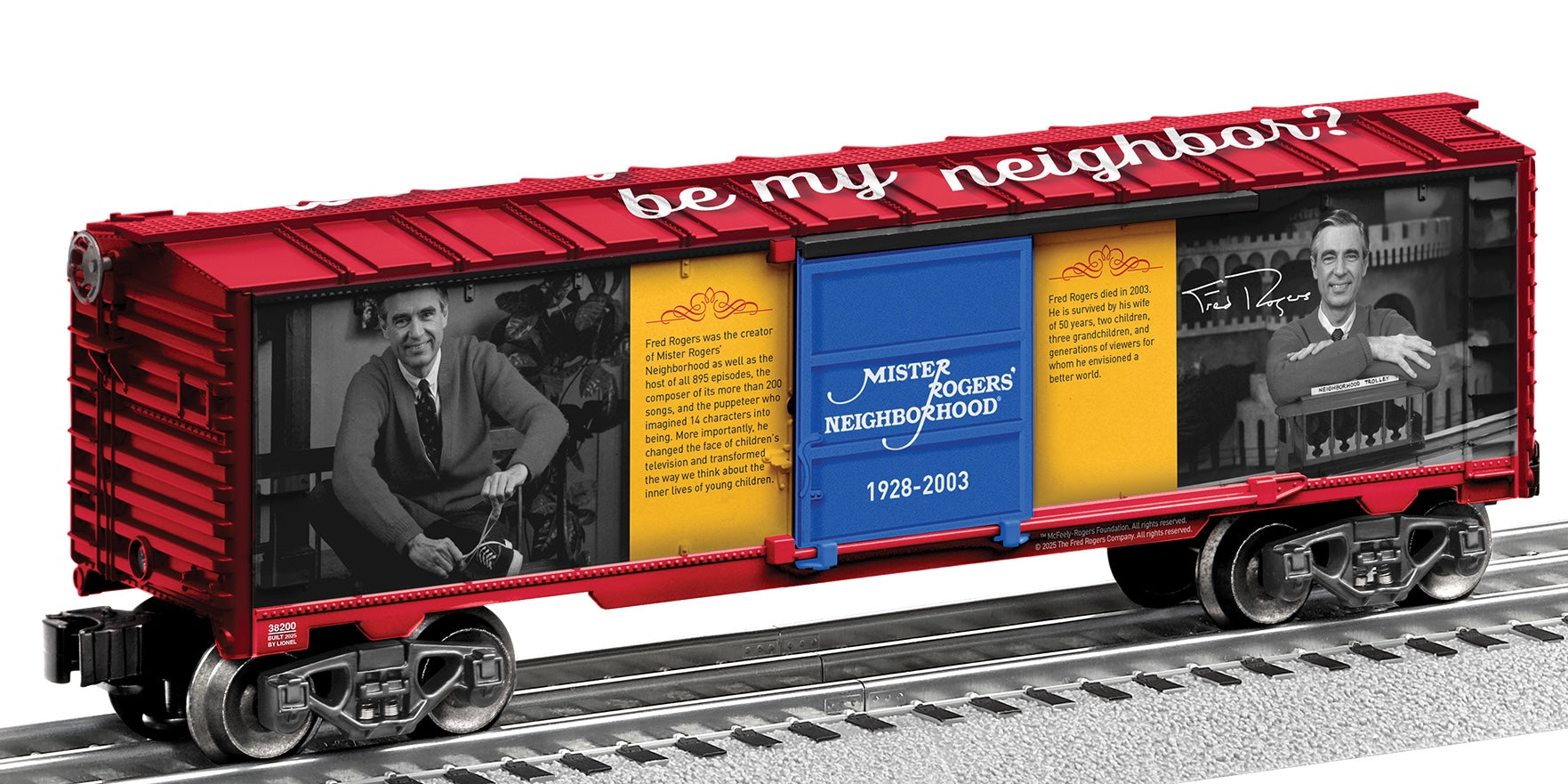 Lionel 2538200 - Mister Rogers' Neighborhood - Boxcar "Behind the Scenes"