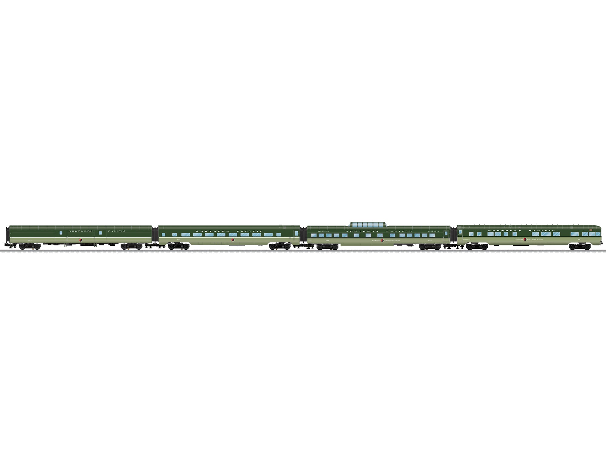 Lionel 2627050 - 21" Passenger Car Set "North Coast Limited" (4-Car)