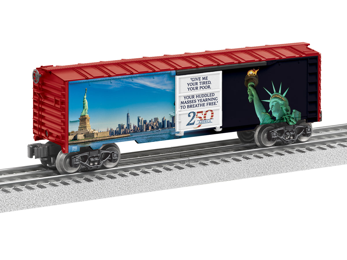 Lionel 2628500 - 250th Anniversary - Illuminated Boxcar "U.S. Statue of Liberty" - Sold out