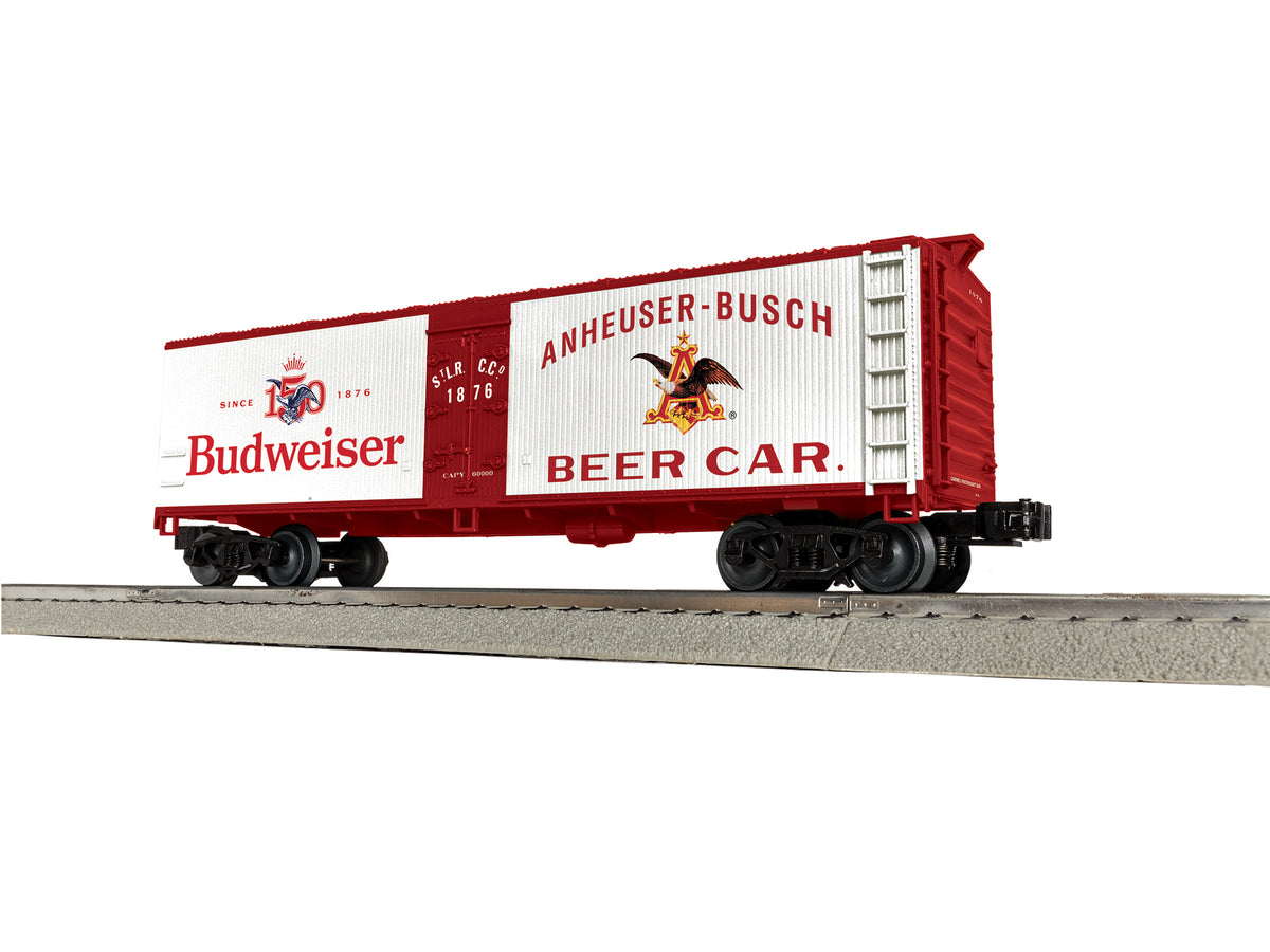 Lionel 2642310 - Anheuser-Busch - 150th Anniversary Woodside Reefer Car "Budweiser" #1876