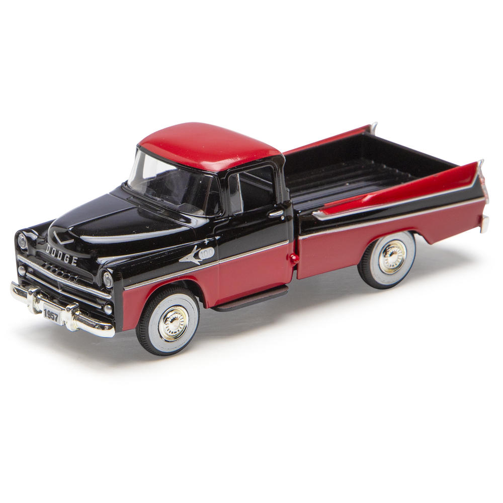 1957 Dodge Sweptside Truck (Black/Red) 1/48 Diecast Car