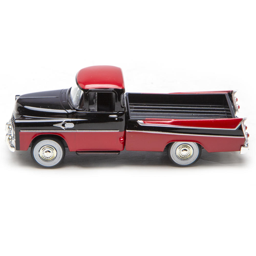 1957 Dodge Sweptside Truck (Black/Red) 1/48 Diecast Car